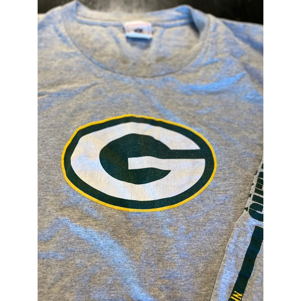 Green Bay Packers NFL Long Sleeve T Shirt Gray G Logo Football Adult‎ XLarge - Picture 5 of 7